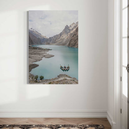 Boats in a Lake in Pakistan