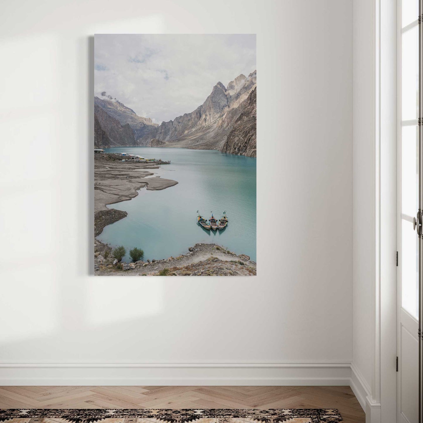 Boats in a Lake in Pakistan