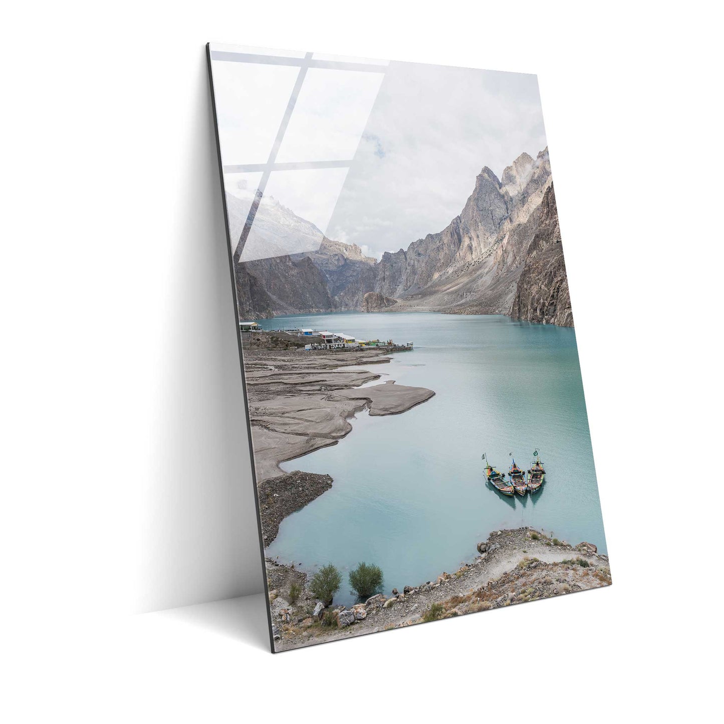 Boats in a Lake in Pakistan