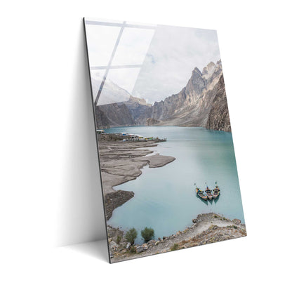 Boats in a Lake in Pakistan
