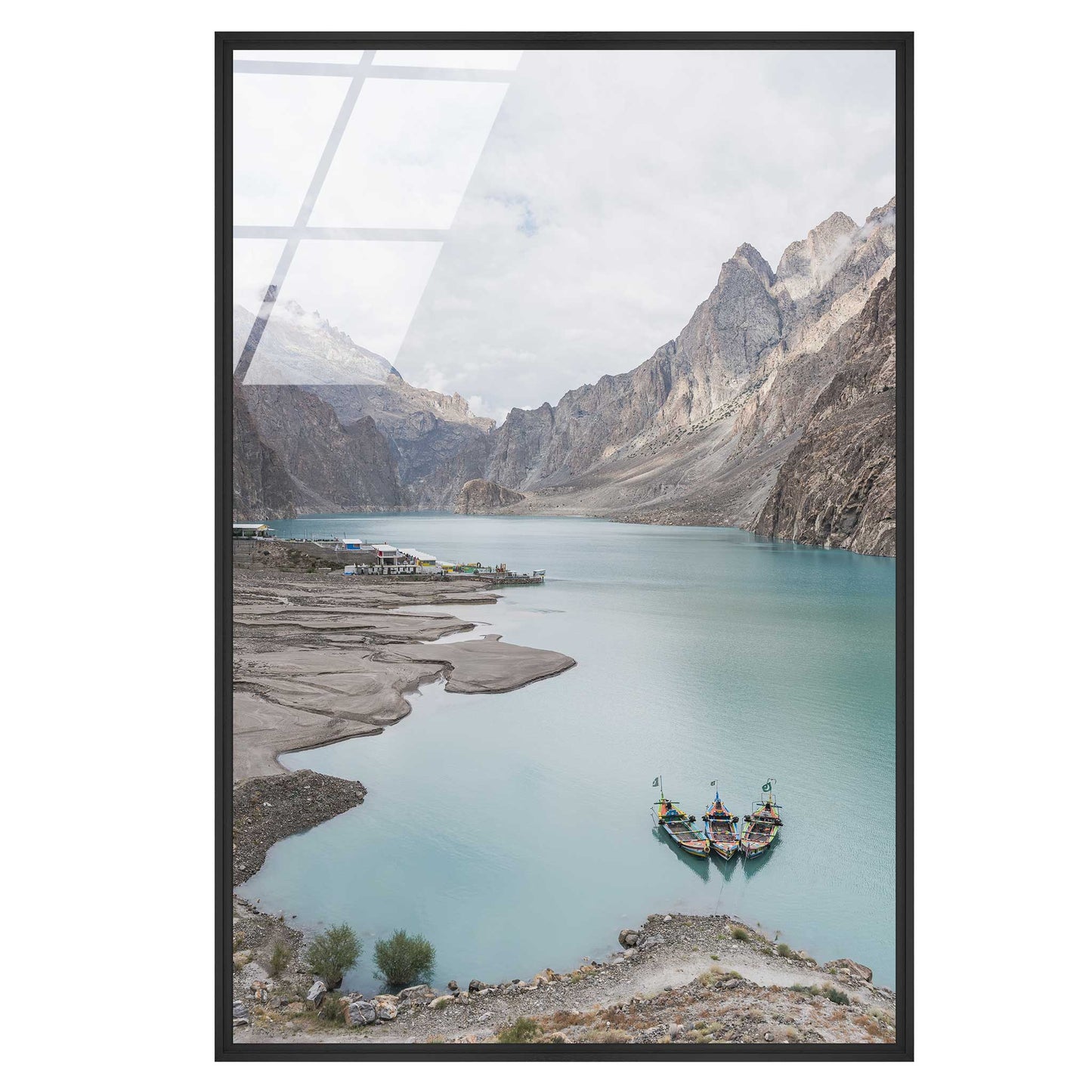 Boats in a Lake in Pakistan