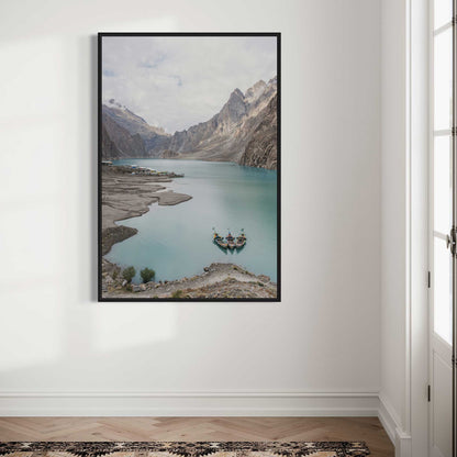 Boats in a Lake in Pakistan