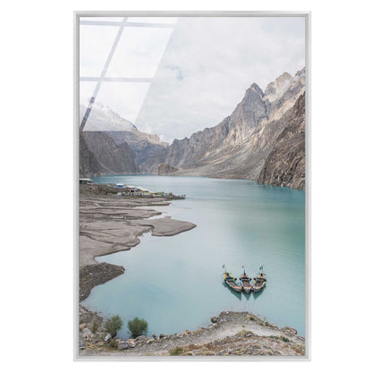 Boats in a Lake in Pakistan