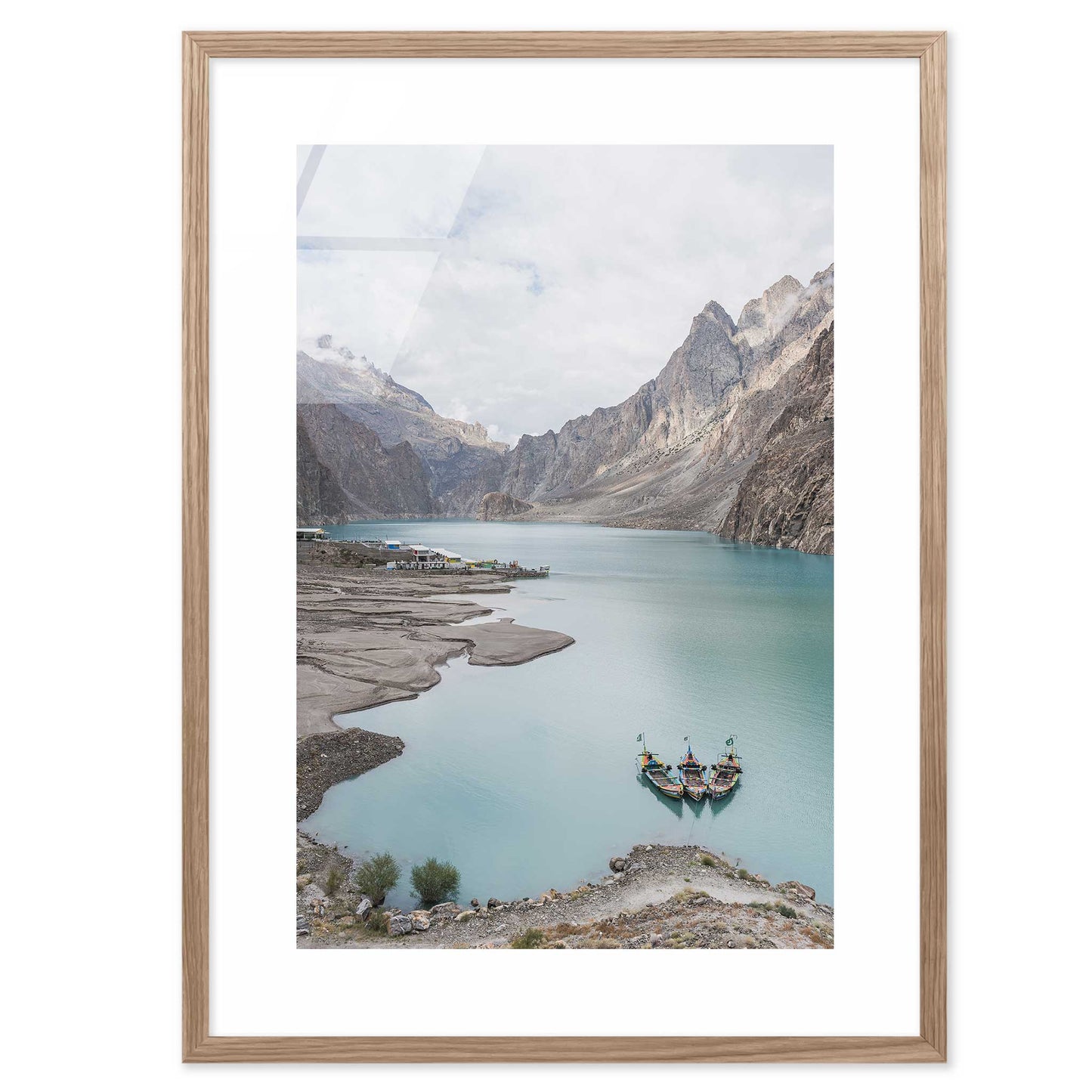 Boats in a Lake in Pakistan