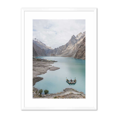 Boats in a Lake in Pakistan