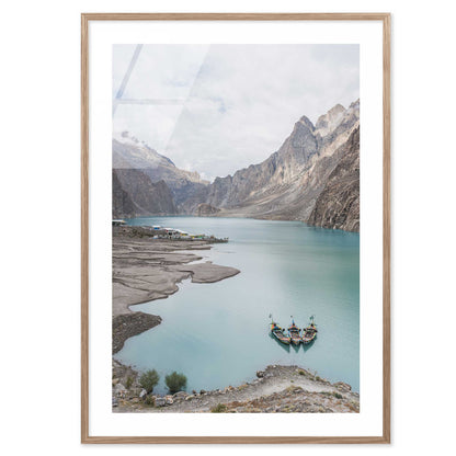 Boats in a Lake in Pakistan