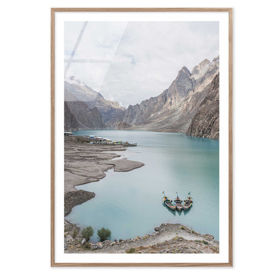 Boats in a Lake in Pakistan