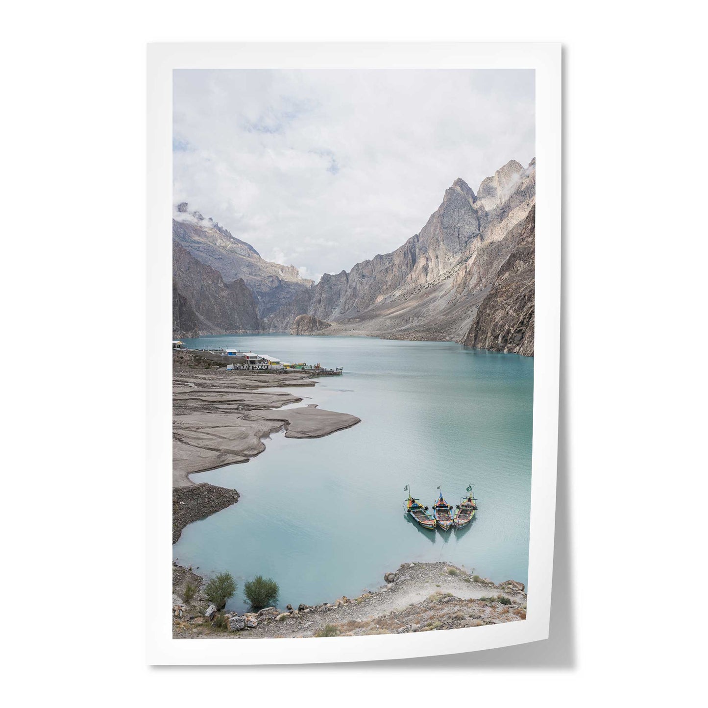 Boats in a Lake in Pakistan