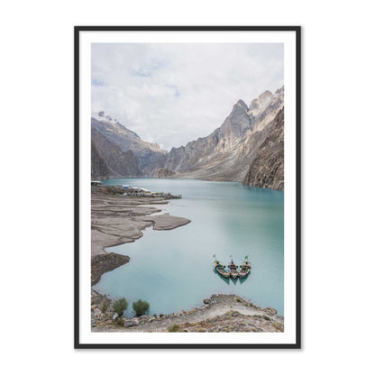 Boats in a Lake in Pakistan