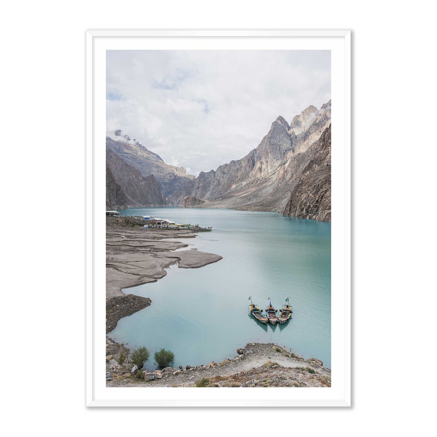 Boats in a Lake in Pakistan