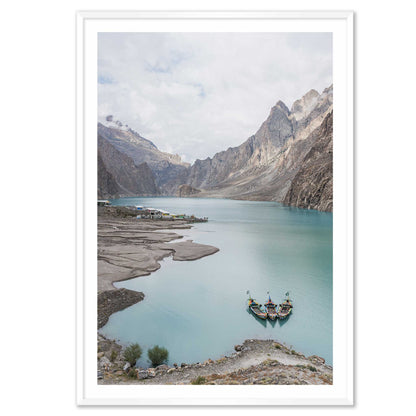 Boats in a Lake in Pakistan