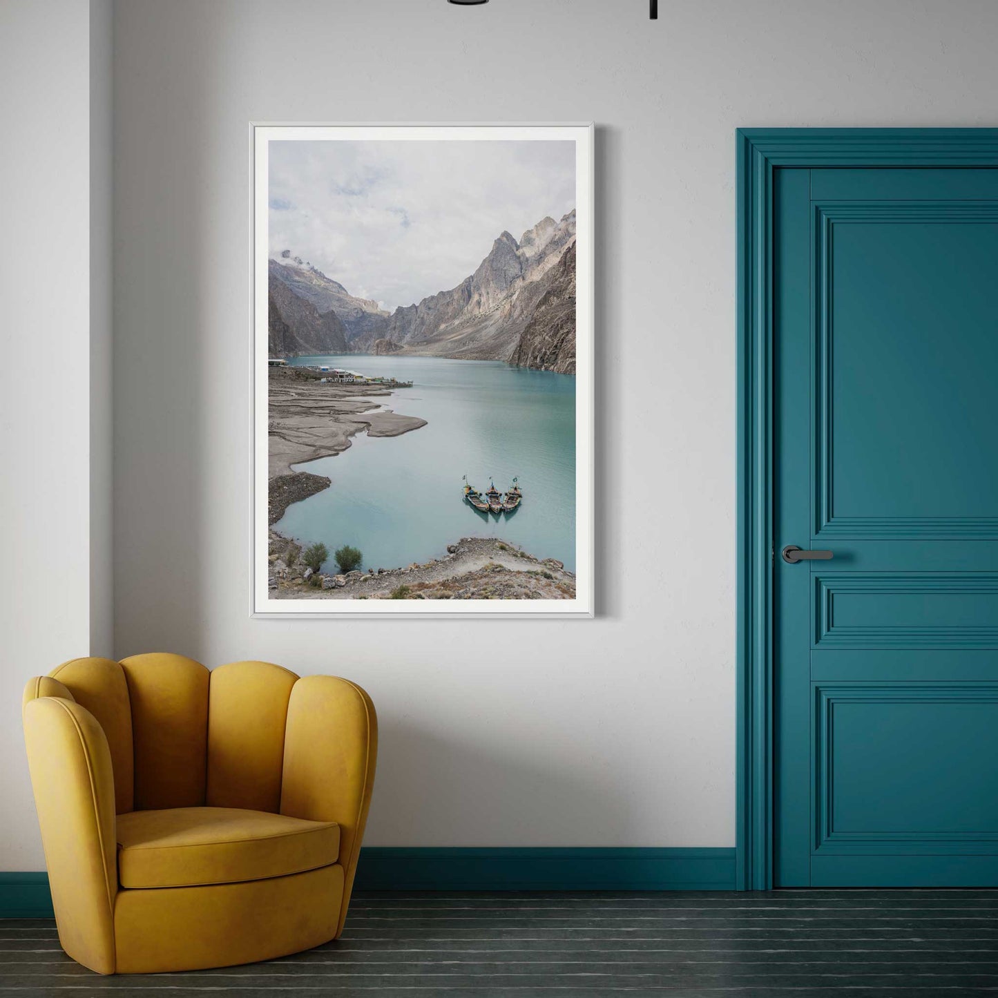 Boats in a Lake in Pakistan