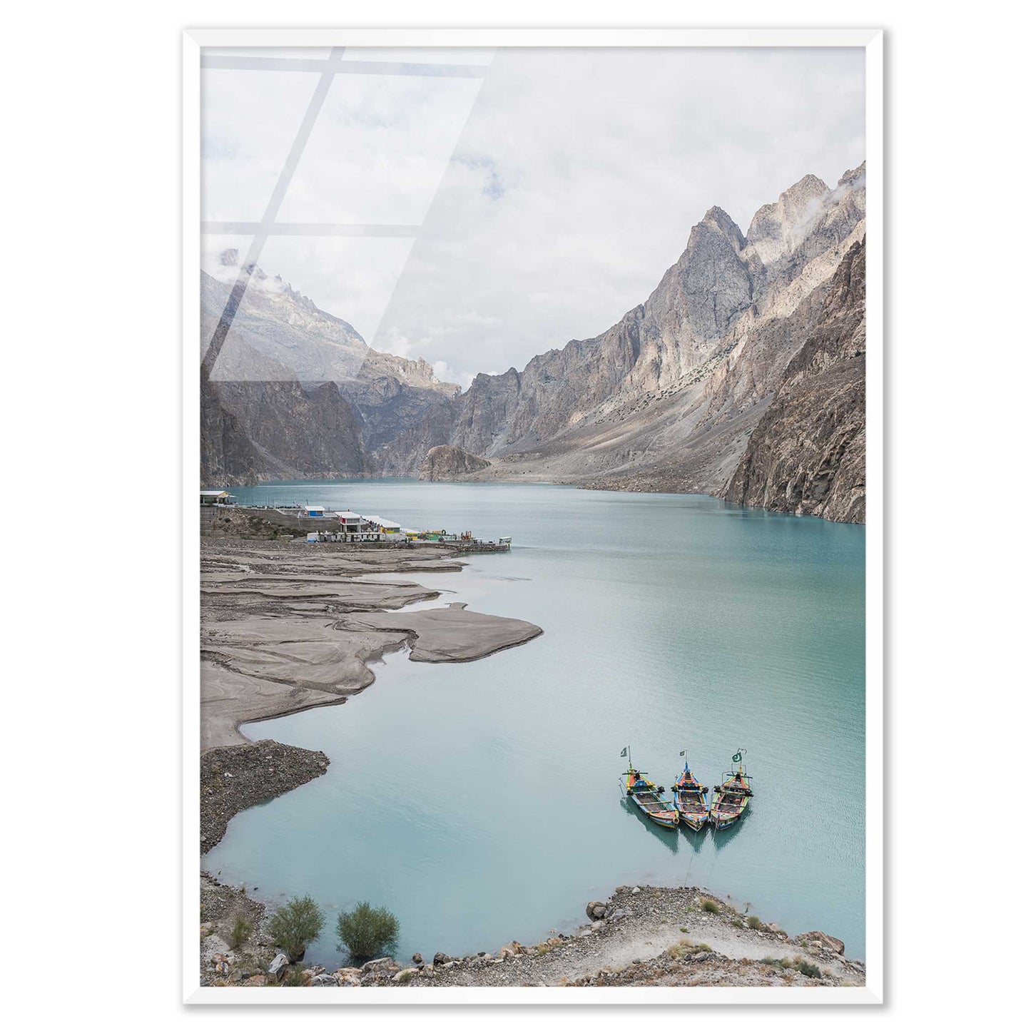 Boats in a Lake in Pakistan