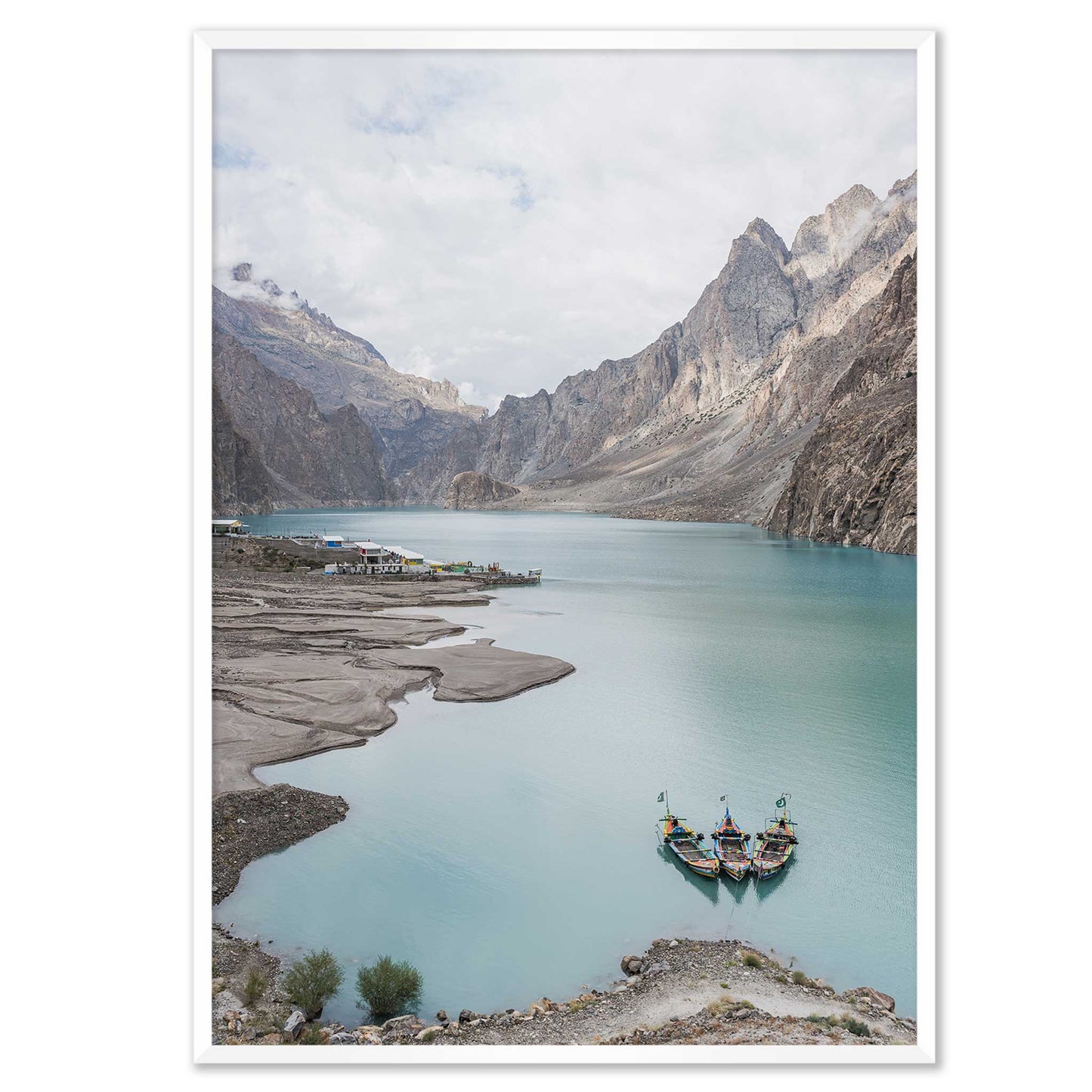 Boats in a Lake in Pakistan