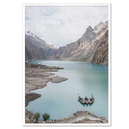 Boats in a Lake in Pakistan