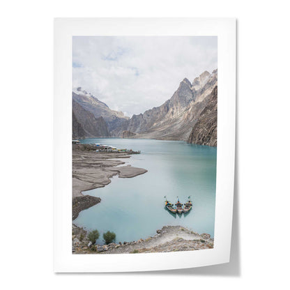 Boats in a Lake in Pakistan