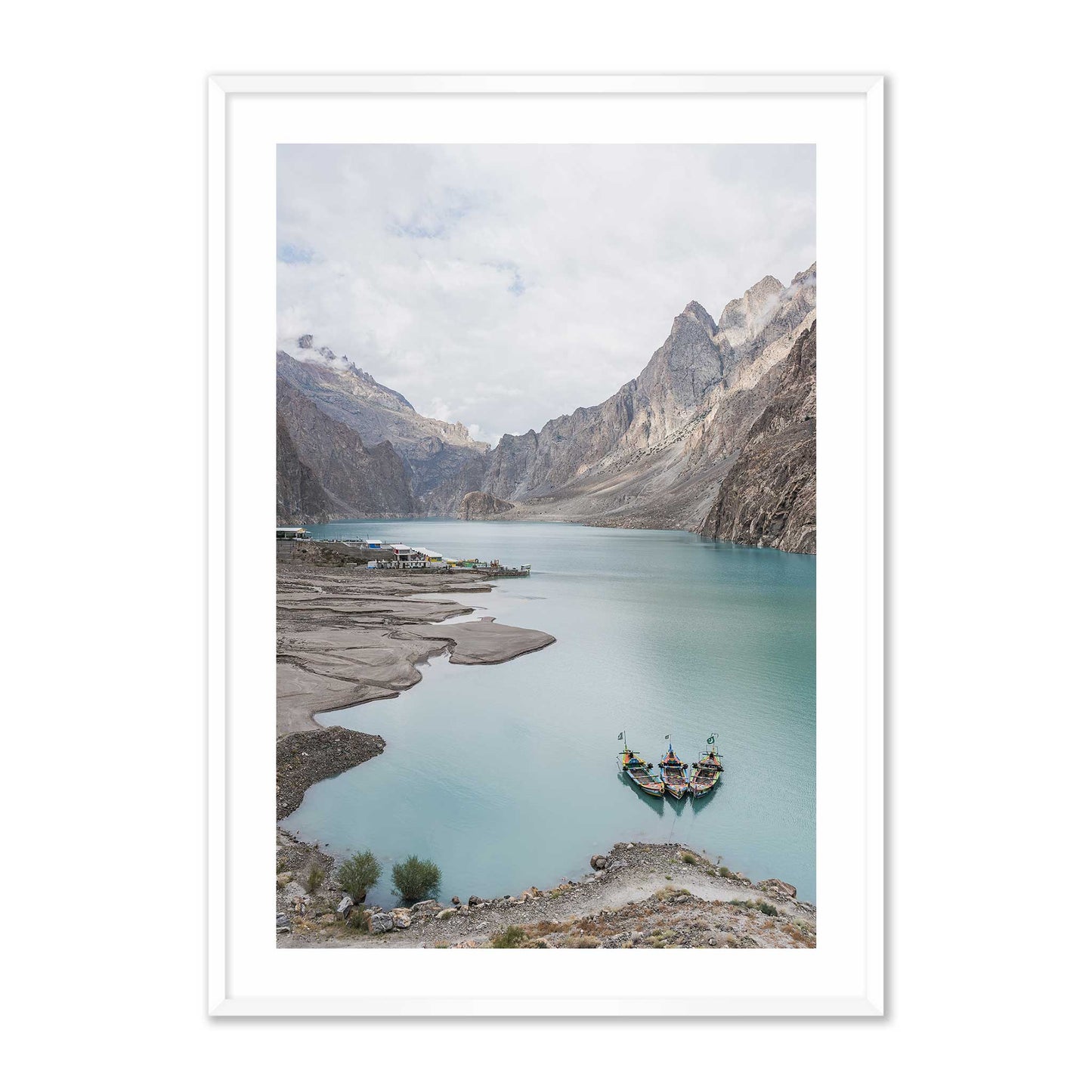 Boats in a Lake in Pakistan