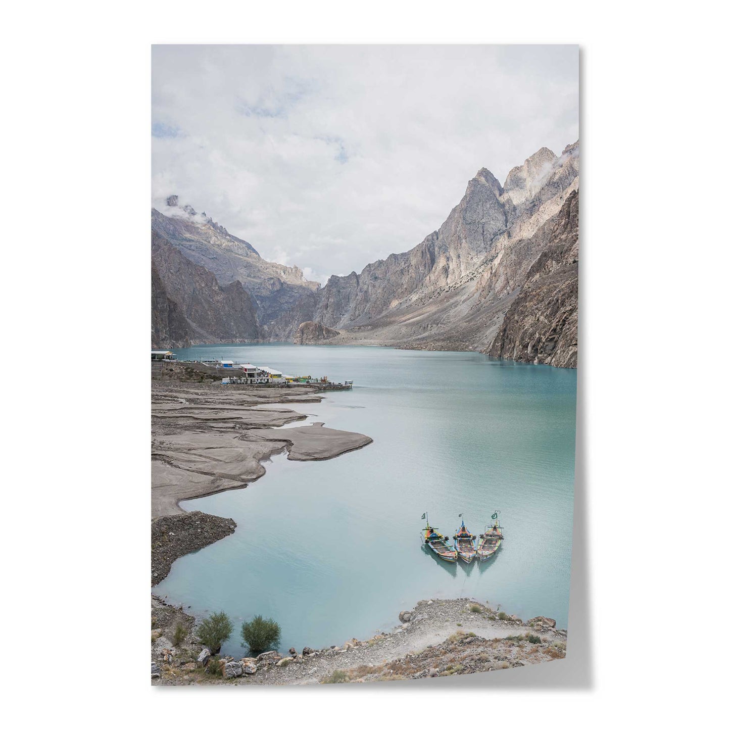 Boats in a Lake in Pakistan