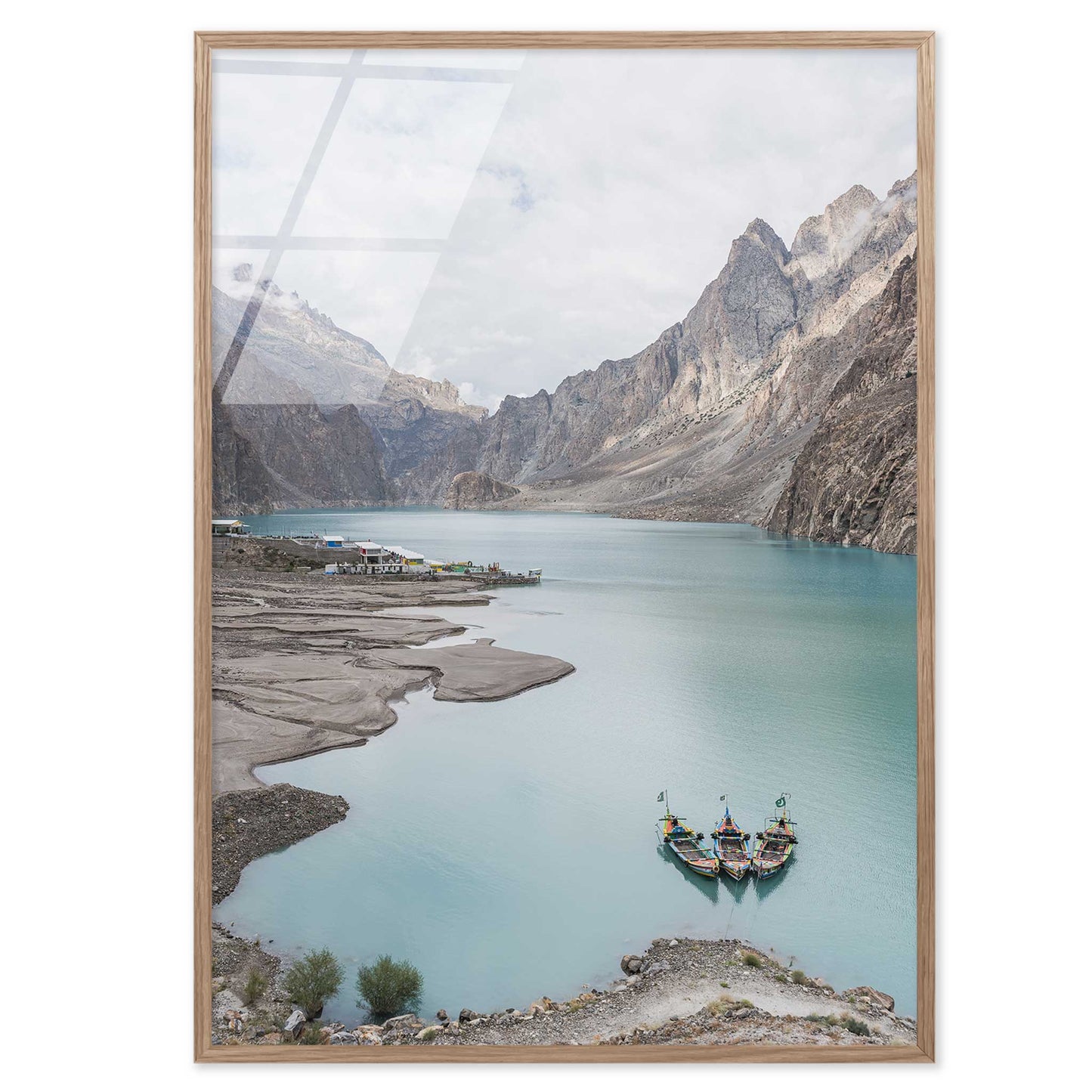 Boats in a Lake in Pakistan