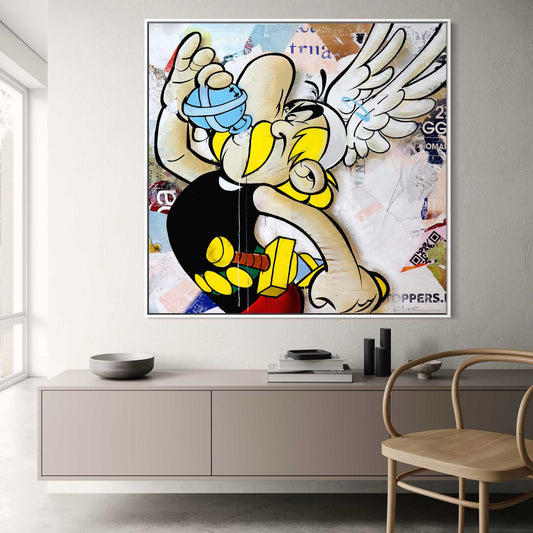 Booster von Michiel Folkers – farbenfrohes Pop Art Leinwandbild als Wanddekoration im Wohnraum