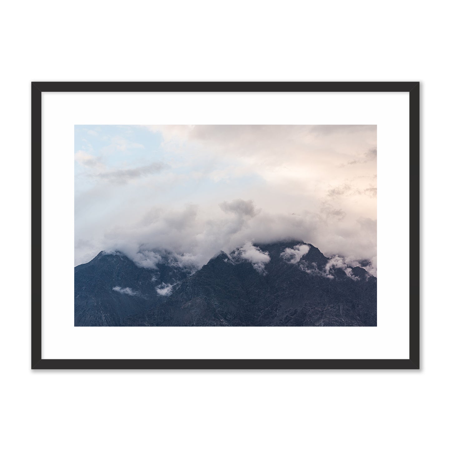 Cloudy Karakoram Mountains