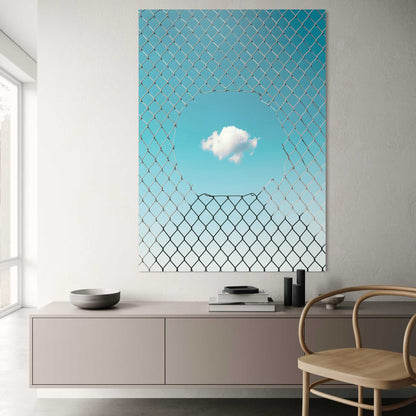Fenced Cloud Leinwandbild