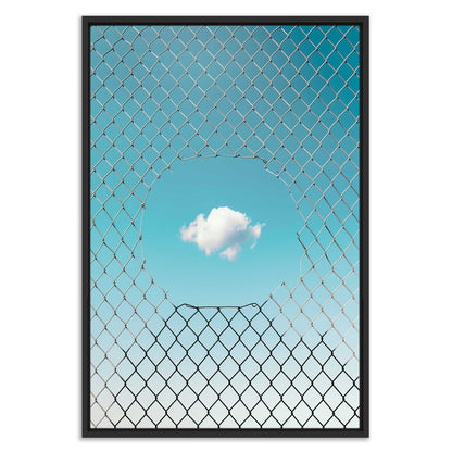 Fenced Cloud Leinwandbild
