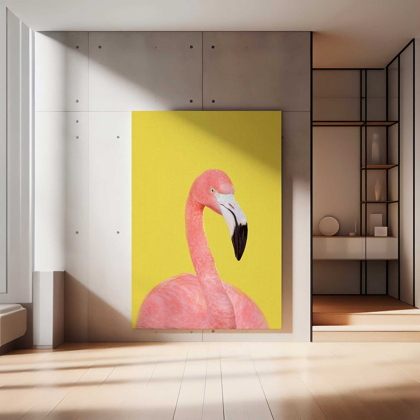 Flamingo in Yellow