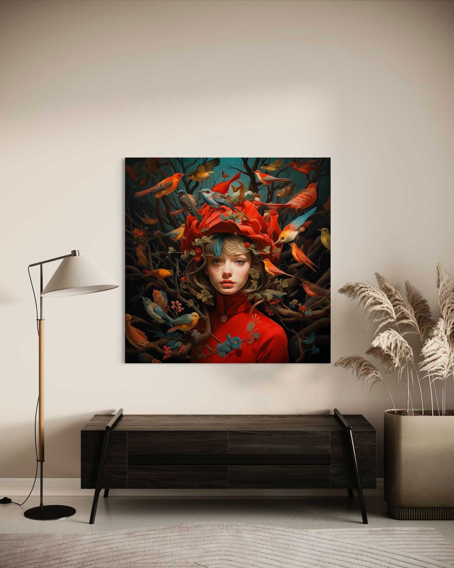 Colorful Forest Nymph Leinwandbild
