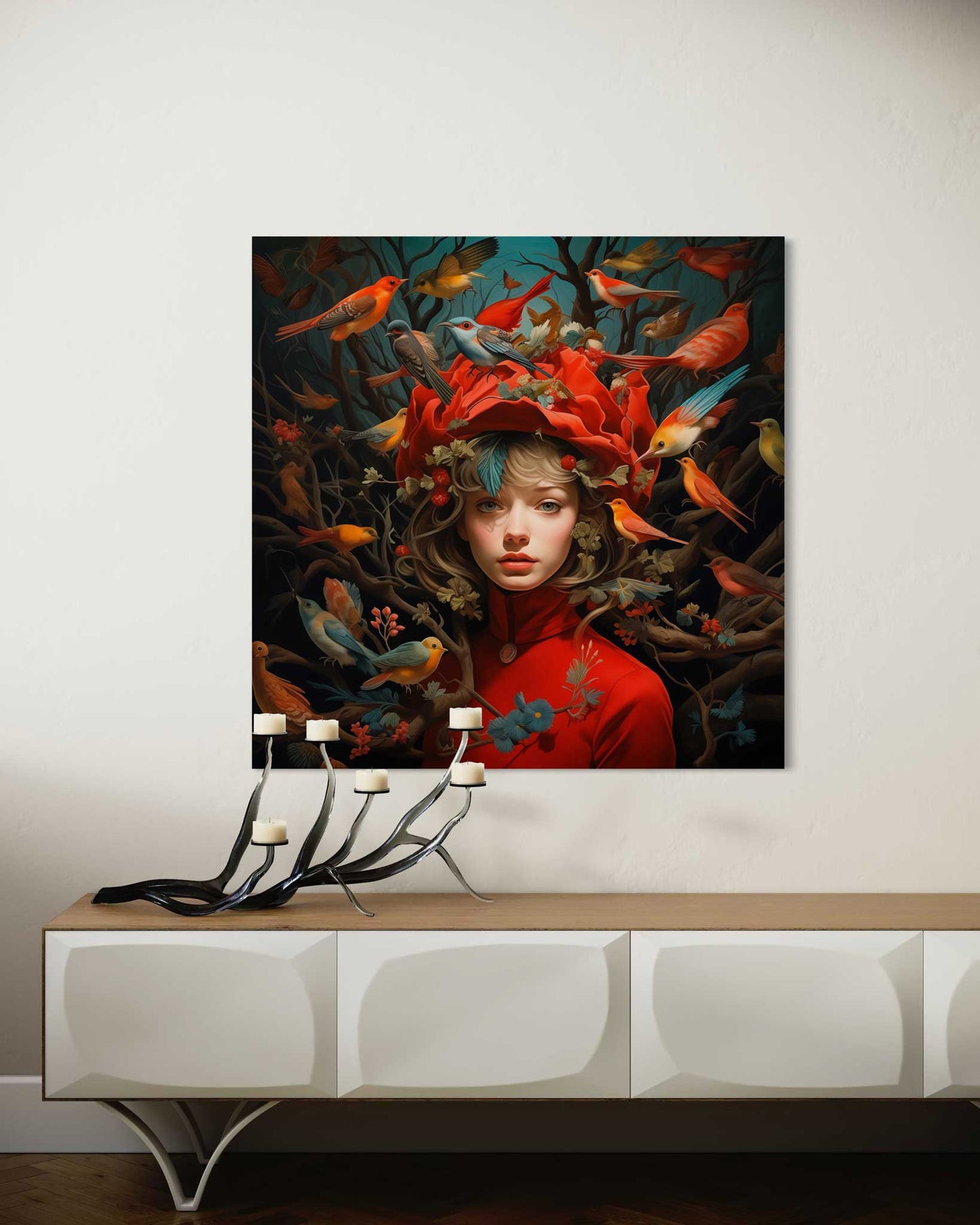 Colorful Forest Nymph Leinwandbild