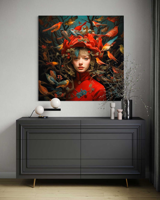 Colorful Forest Nymph Leinwandbild