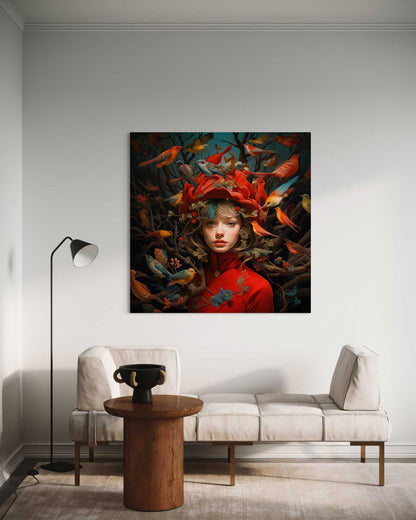 Colorful Forest Nymph Leinwandbild