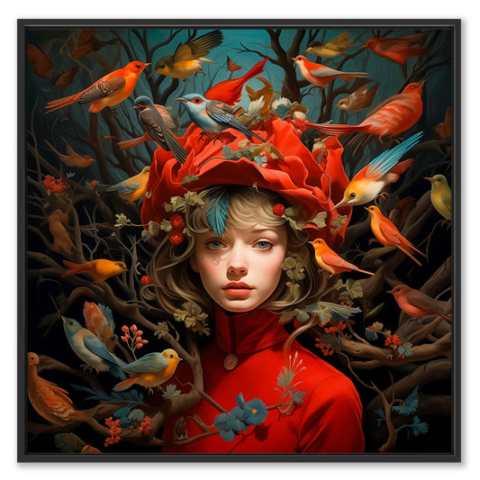 Colorful Forest Nymph Leinwandbild