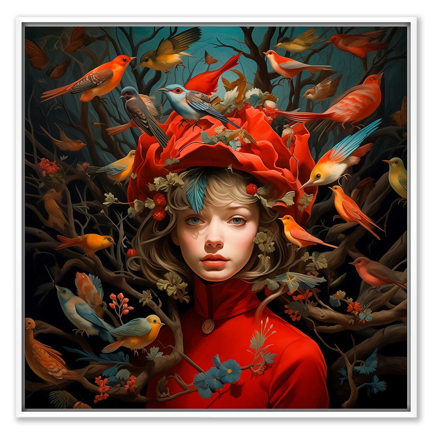 Colorful Forest Nymph Leinwandbild