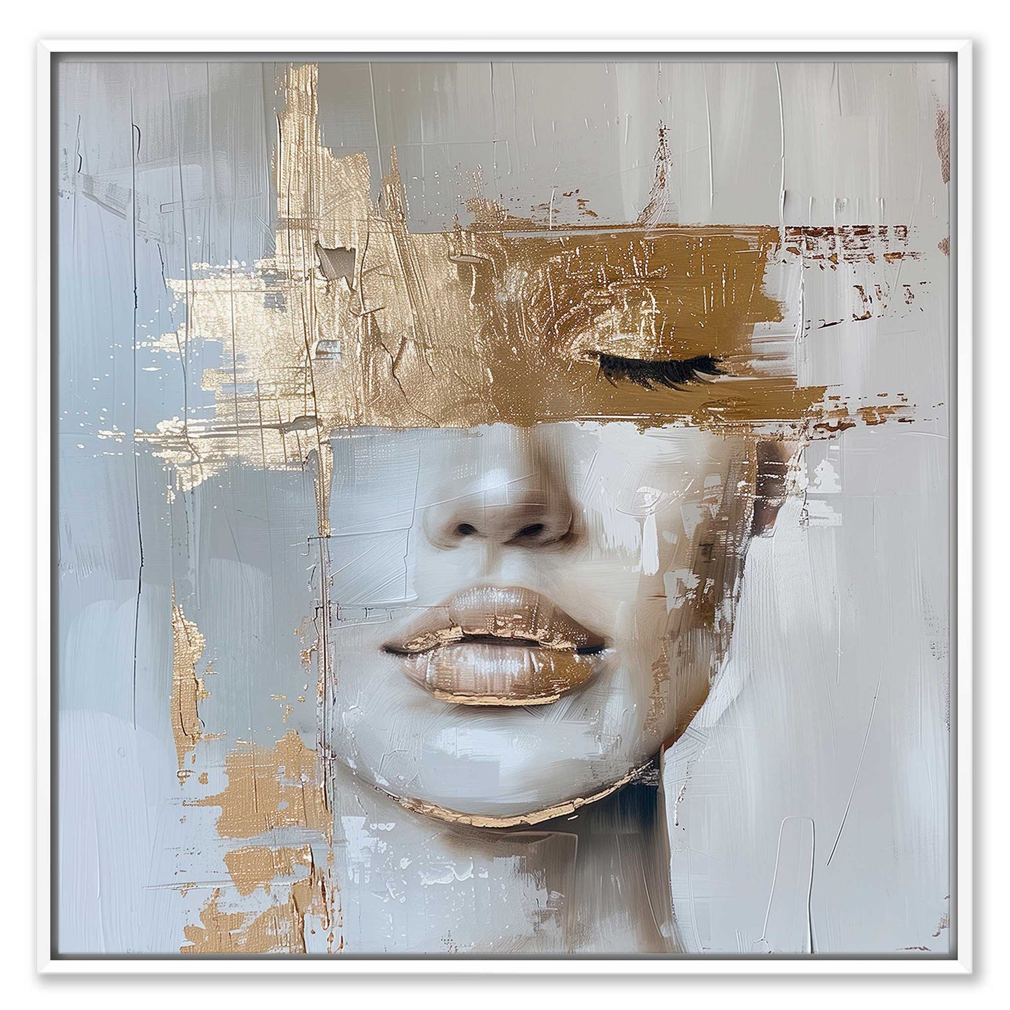 Golden Eye Leinwandbild