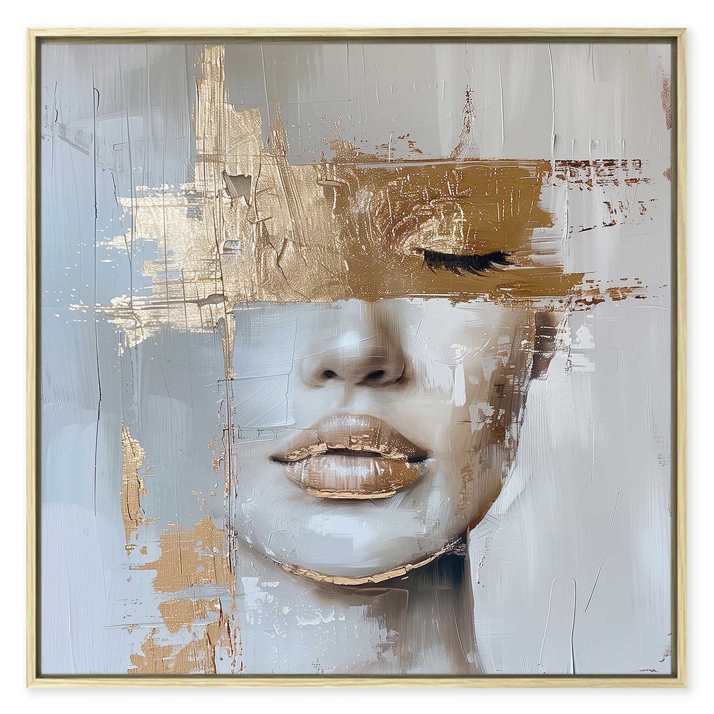 Golden Eye Leinwandbild