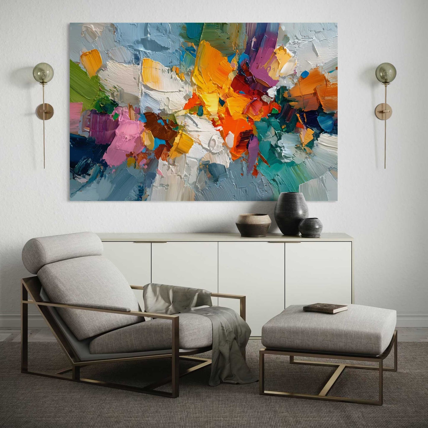 Impasto Style Leinwandbild
