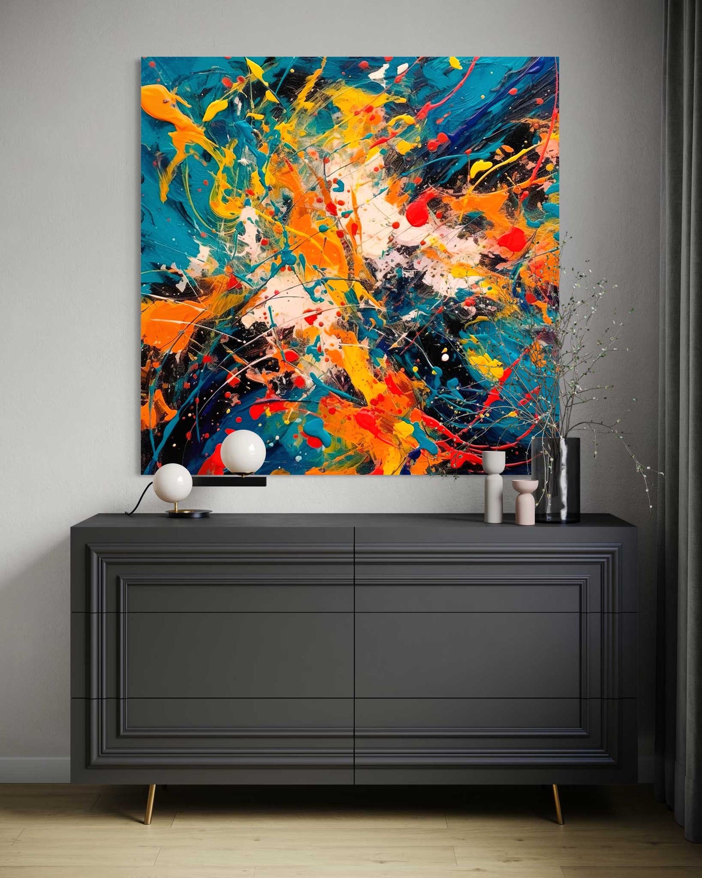 Inspired by Jackson Pollock Leinwandbild