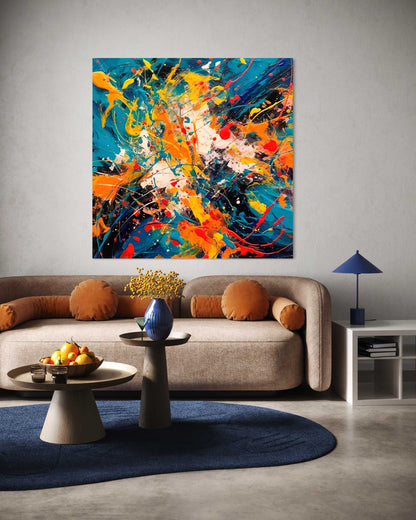 Inspired by Jackson Pollock Leinwandbild