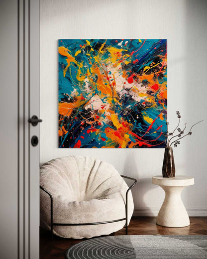 Inspired by Jackson Pollock Leinwandbild
