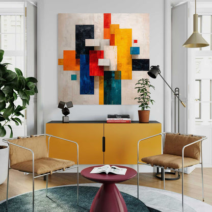 Inspired by Mondrian Leinwandbild