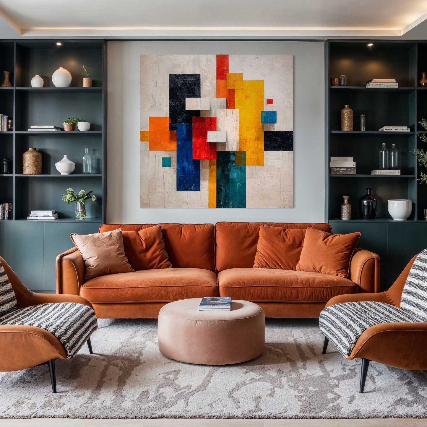 Inspired by Mondrian Leinwandbild