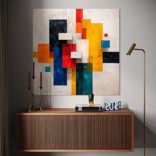 Inspired by Mondrian Leinwandbild