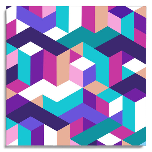 Isometric City Leinwandbild