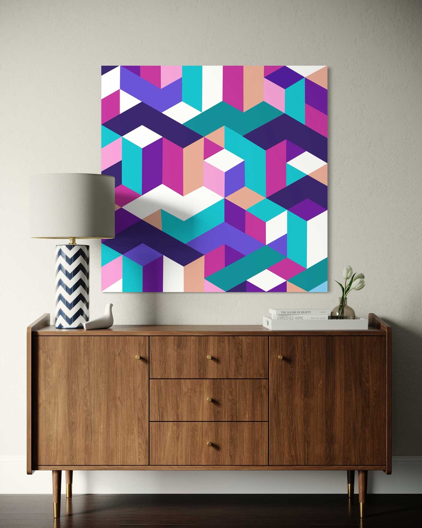 Isometric City Leinwandbild