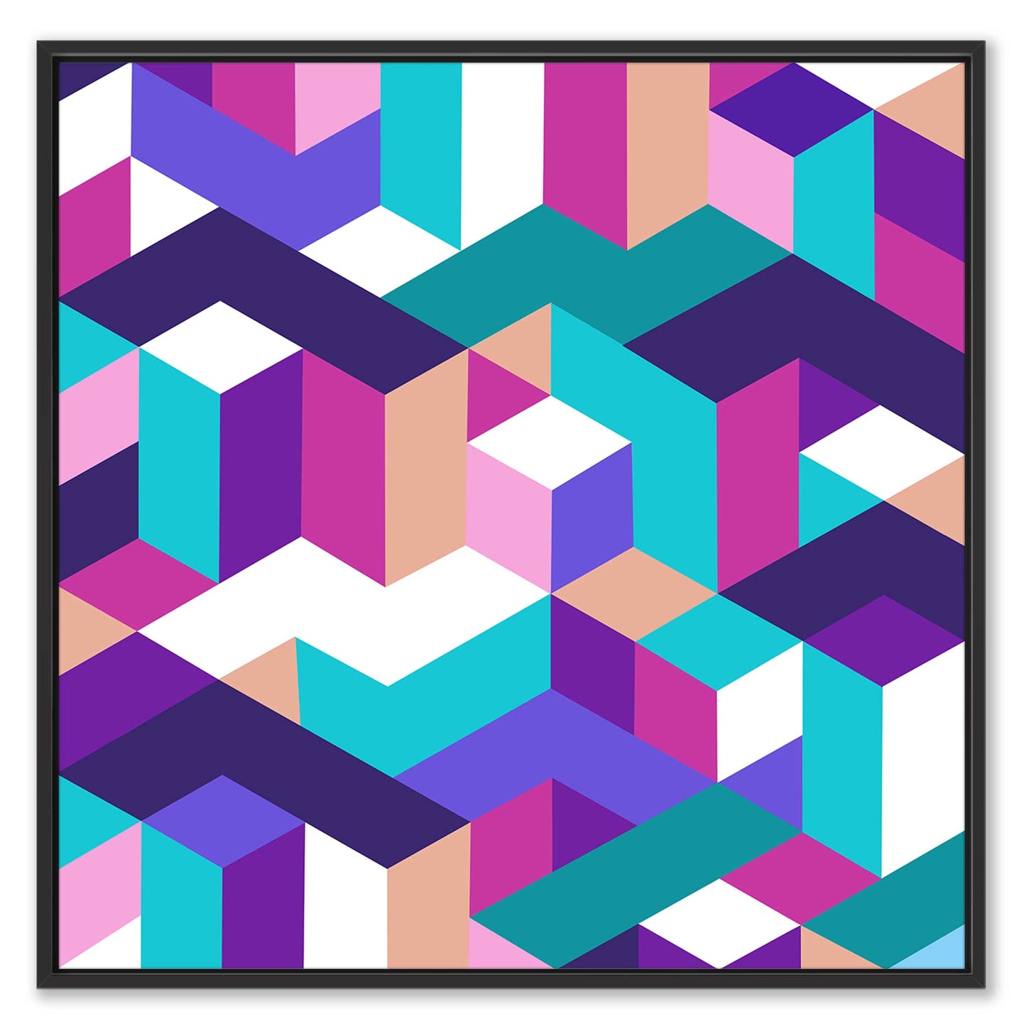 Isometric City Leinwandbild