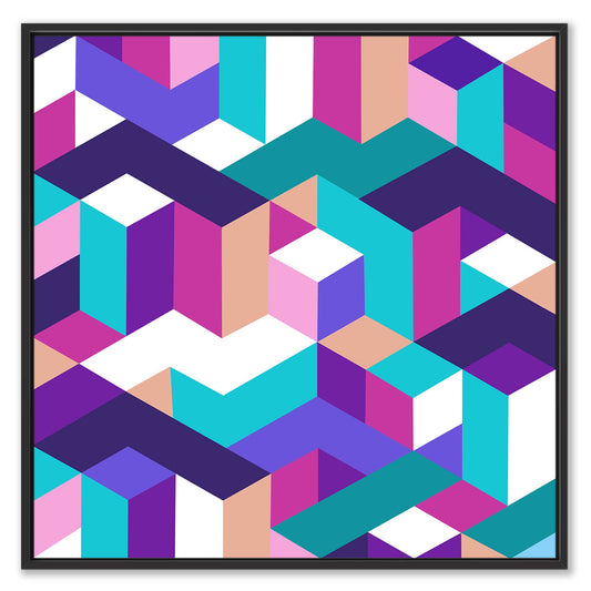 Isometric City Leinwandbild