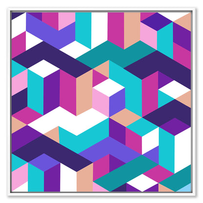 Isometric City Leinwandbild