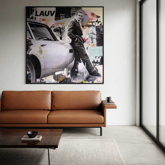 Licenced Troubleshooter von Michiel Folkers – Pop Art Leinwandbild als stilvolle Wanddekoration im Wohnraum