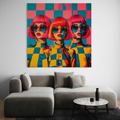 Meet the Triplets Leinwandbild